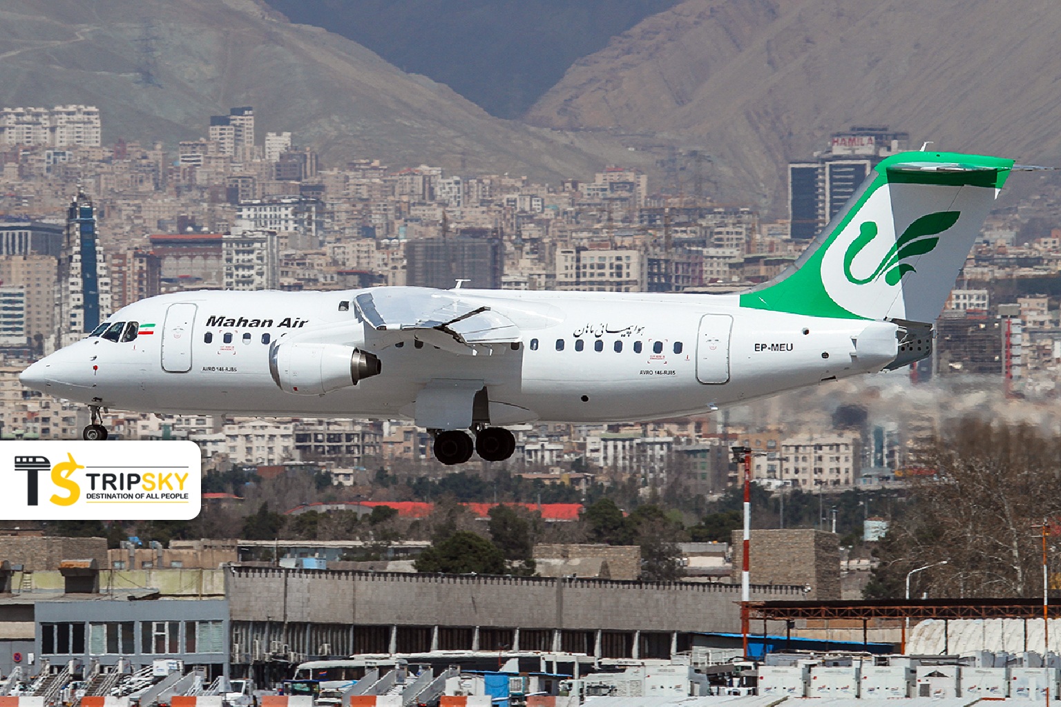 RJ85 هواپیمایی ماهان EP-MEU